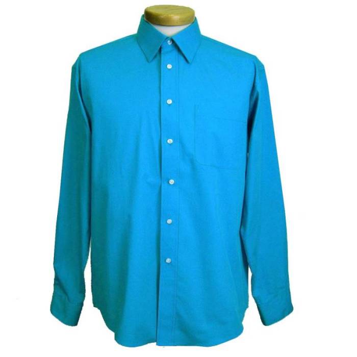 Men's turquoise dress shirt