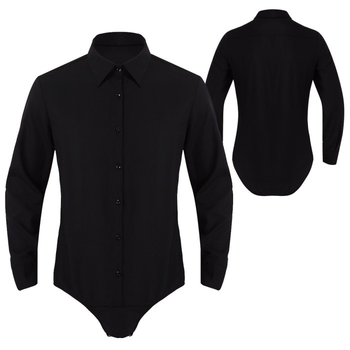 Mens dress shirt bodysuit