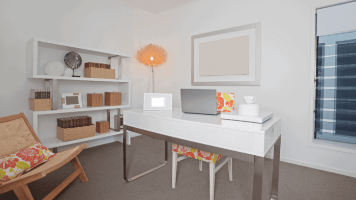 How to decorate a small office without windows