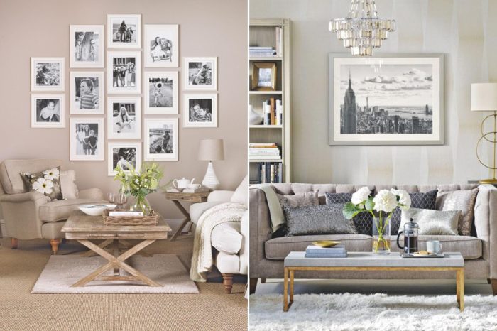 How to decorate your living room with photos