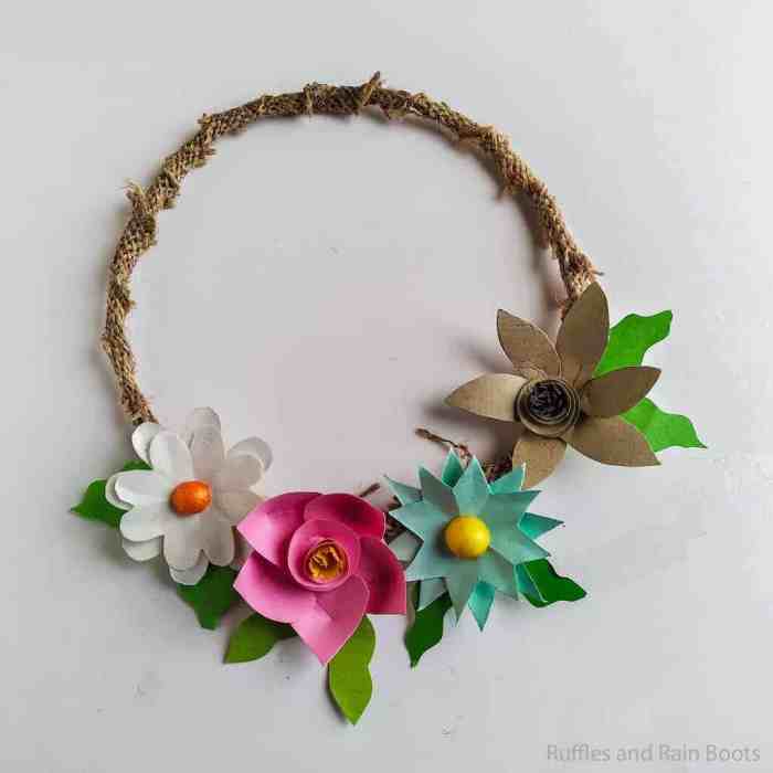 How to make paper wreath for home decoration