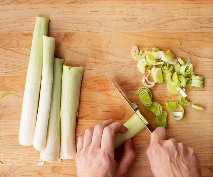 Leeks sauteed cooking recipe recipes cook hughes chuck vegetable channel make