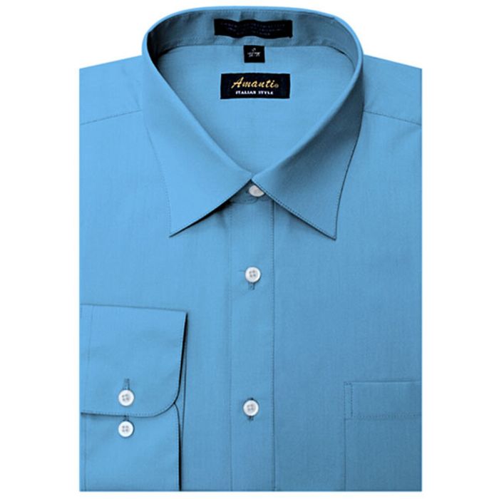 Mens dress shirts teal color